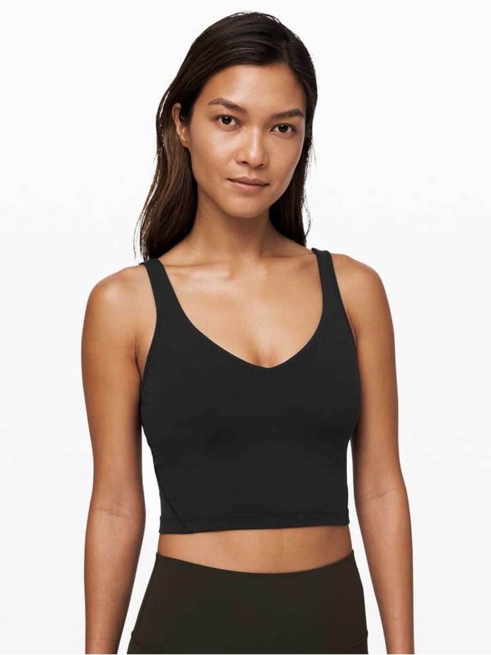 Lululemon Align Tank Black Cropped Athletic Yoga Workout Top EUC Size 4